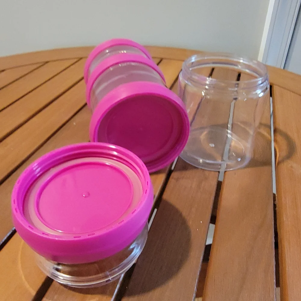 SELEWARE‎ Stackable Snack Jars Twist Lock Stackable Containers Set Food Storage